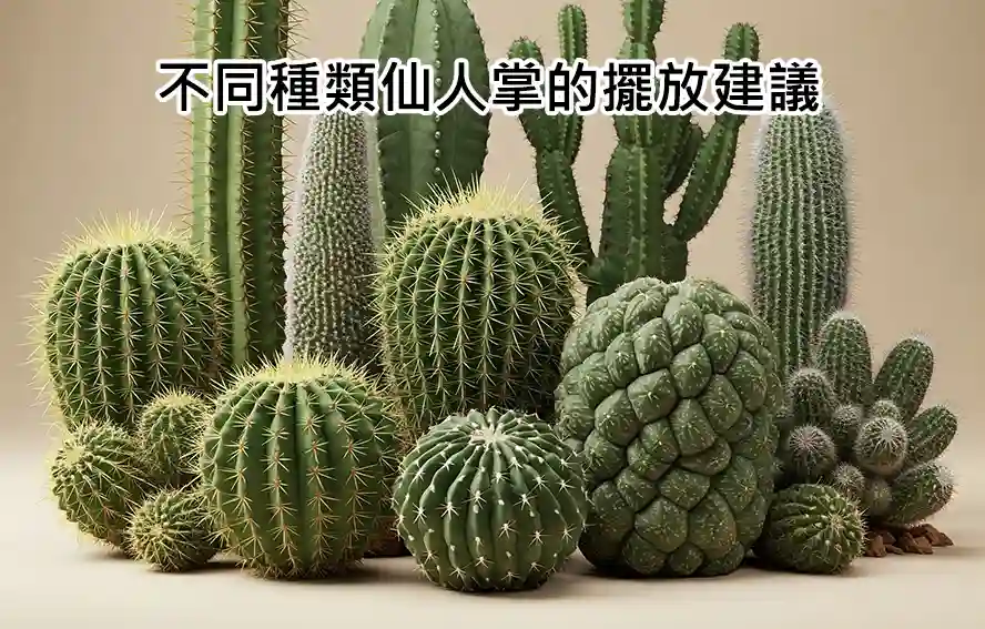 不同種類仙人掌的擺放建議